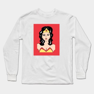 FEMALE SUPERHERO FAN ART Long Sleeve T-Shirt